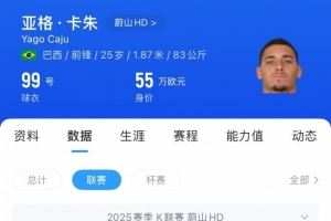足球报：浙江队分两年支付米特里策转会费，将租借K联赛铜靴亚格